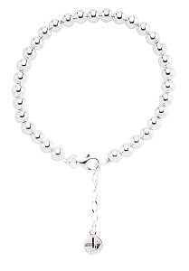 Ladies 925 Sterling Silver Ball Bracelet