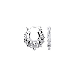 925 Silver Small Gypsy Creole Earrings
