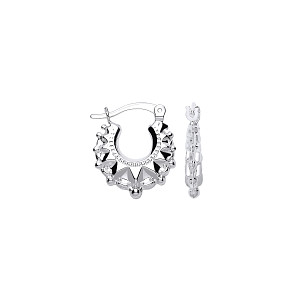 925 Silver Small Gypsy Creole Earrings