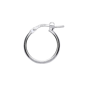 925 Sterling Silver Small Plain Hoops