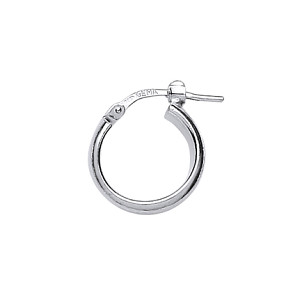 SMALL PLAIN 925 Sterling Silver HOOPS