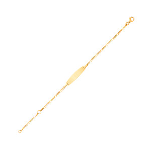 9ct Childrens Figaro ID Bracelet