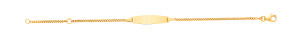 9ct Childrens Curb ID Bracelet