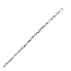 925 Sterling Silver Cubic Zirconia Tennis Bracelet