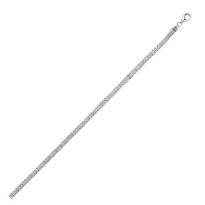 925 Sterling Silver Cubic Zirconia Channel Set Tennis Bracelet