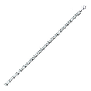 925 Sterling Silver Cubic Zirconia Marquise Bracelet