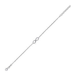 925 Sterling Silver Infinity Bracelet