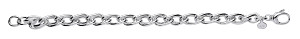 925 Sterling Silver Fancy Double Link Bracelet