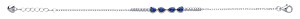 925 Sterling Silver Ladies Sapphire Fancy Bracelet