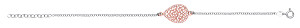 925 Sterling Silver & Rose Gold Plated CZ Mesh Tear Drop Fancy Bracelet