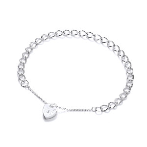 Anti Tarnish Charm PadlockBracelet
