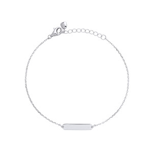 Silver Ladies ID Bracelet