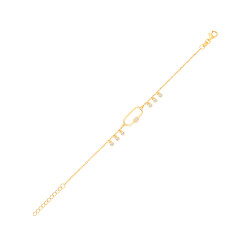 Gold Plated Fancy CZ Bracelet