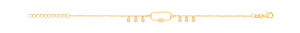 Gold Plated Fancy CZ Bracelet