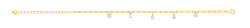 Gold Plated CZ Fancy Bracelet