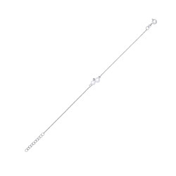 Silver Freshwater Pearl & CZ Earring & Pendant Necklace Set