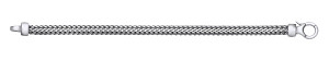 Black Ruthenium Brushed Gents Snake Link 8.5