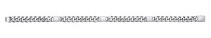 Platinum Plate Curb & Bar Gents 8.5
