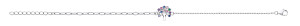 Silver CZ Multicolour Tree Of Life Bracelet
