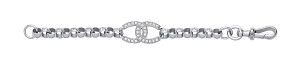 Silver PT Plate CZ Fancy Belcher 5.5