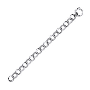 Silver Ladies Chunky Belcher Bracelet