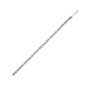 Silver Ladies Fancy Link Bracelet