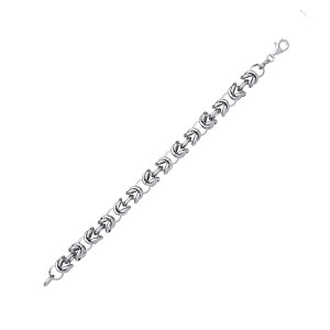 Silver Ladies Fancy Link Bracelet