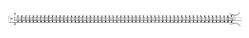Silver CZ Watch Strap Bracelet