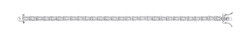 Silver CZ Baguette Fancy Tennis Bracelet