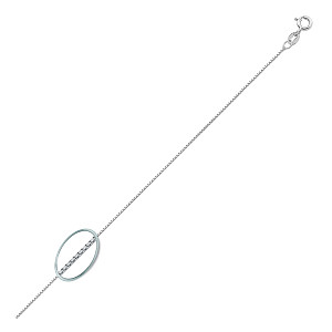 925 Sterling Silver Rhodium Plated 16