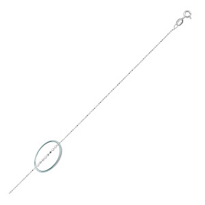 925 Sterling Silver Rhodium Plated 18