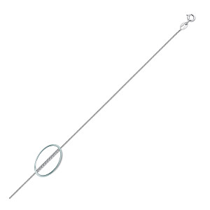 925 Sterling Silver Rhodium Plated 16
