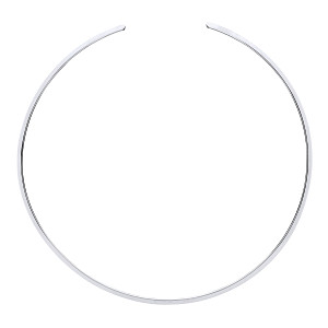 925 Sterling Silver Piana Collarette Rhodium Plate