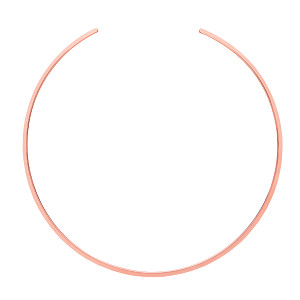 925 Sterling Silver Piana Collarette Rose Gold Plate