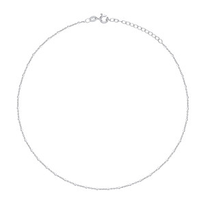 925 Rhodium Plated 14
