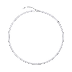 925 Silver Rhodium Plated Magic Collarette Chain - 16