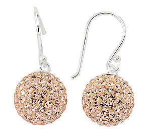 PEACH CRYSTAL BALL DROPS 12MM