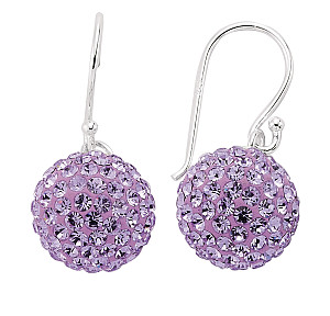 VIOLET CRYSTAL BALL DROPS 12MM