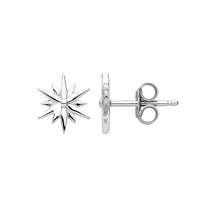 925 Sterling Silver Flower Stud Earrings