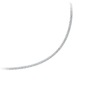 925 Sterling Silver Cubic Zirconia Marquise Necklace