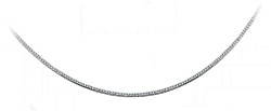 925 Sterling Silver Cubic Zirconia Princess Cut Necklace