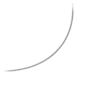 925 Sterling Silver Cubic Zirconia Rubover Necklace