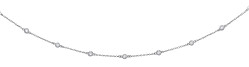 925 Sterling Silver Rhodium Plated Necklace with Cubic Zirconia