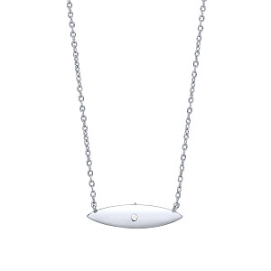 925 Sterling Silver Eye CZ Pendant With Chain