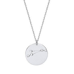 925 Sterling Silver CZ Pave Set Constellation Pendant Necklace