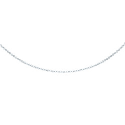Silver Diamond Cut Small Disc Link 18