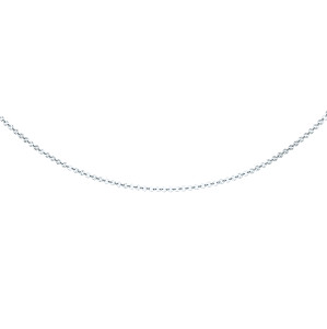 Silver Diamond Cut Small Disc Link 18