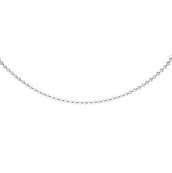 Silver Diamond Cut Heart Link Ladies Fancy Necklace