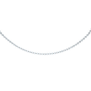 Silver Diamond Cut Heart Link Ladies Fancy Necklace