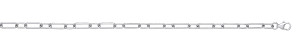 Silver Plate Paper Link Necklace